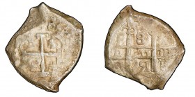 Fernando VI 1746-1759
8 Reales, Potosi, 1751, AG 25.7 g.
Ref : KM#40, Cal. 362 Conservation : PCGS XF40