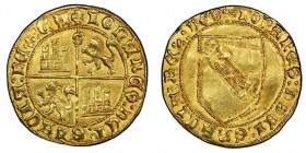 ESPAGNE
Juan II 1406-1454
Dobla de la banda, Sevilla, ND, AU 4.52 g. Ref : Fr. 112, Cayon 1515
Conservation : PCGS AU58
