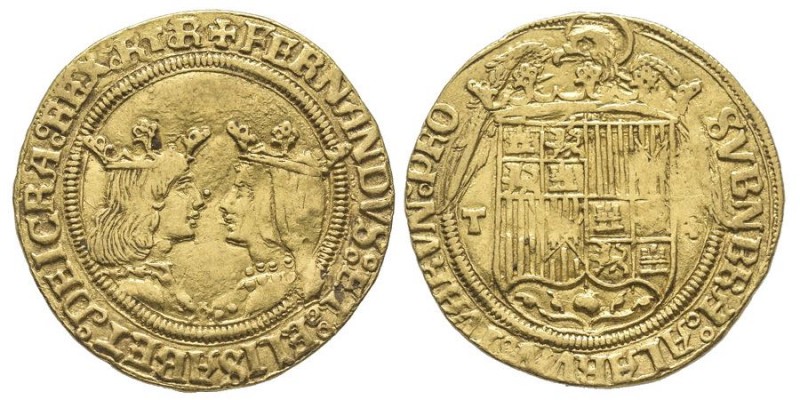 Fernando II et Isabella (Reyes Católicos) 1474-1504
Doble excelente, Toledo, AU...