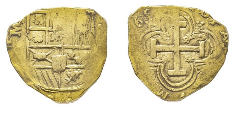 Carlos II 1665-1700
8 Escudos, Sevilla, 168X, AU 26.82 g.
Ref : Fr. 217, Cal. T....