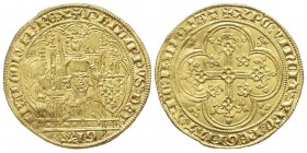 Philippe VI de Valois 1328-1350 
Écu d'or à la chaise , janvier 1337, AU 4.51 g.
Ref : Dup. 249, Ciani 282, Fr. 270
Conservation : Superbe.