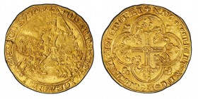 Jean II le Bon 1350-1364
Franc à cheval, ND, AU 3.84 g. Ref : Dup. 294, Fr. 279 Conservation : PCGS MS62
