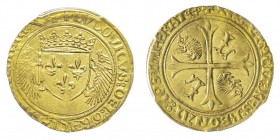 Louis XII 1498-1515 
Écu d’or aux porcs-épics, Bayonne, AU 3.4 g. Ref : Dup. 655, Fr. 325
Conservation : PCGS AU58. Superbe