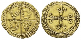 François Ier 1515-1547
Écu d’or au soleil du Dauphiné, 1er type, AU 3.29 g. Ref : Dup. 782, Fr. 354
Conservation : TTB