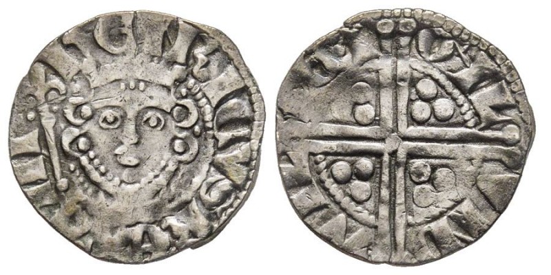 Henry III, 1216-1272
Penny, AG 1.2 g.
Avers : hENRICVS REX III
Revers : ANG LIE ...