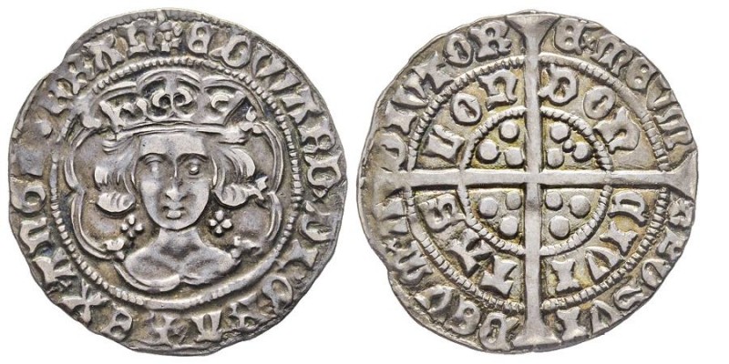 Edward IV 1461-1470 
Groat, Londoàn, ND, AG 3.13 g. 
Conservation : TTB+