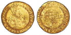 James I 1603-1625 (Scotland)
Unite (20 Shillings) ND (1605-06) Tower mint, AU 10.02 g. Ref : S.2619, Fr. 234
Conservation : PCGS AU53