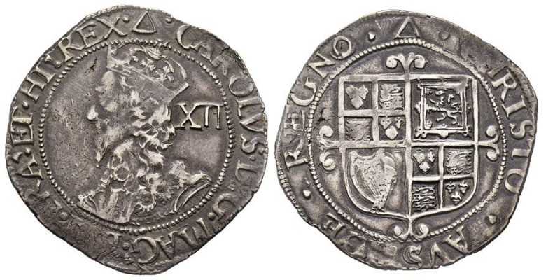 Charles I 1625-1649
Shilling, 1639-1640, AG 6.00 g. 
Ref : Spink 2797, North 230...