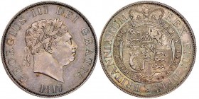 George III 1760-1820
Halfcrown, 1817, "Small Bust", AG 14.08 g.
Ref : Seaby 3789, KM#672
Conservation : NGC MS 61
