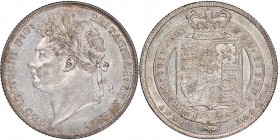 George IV 1820-1830
Shilling, 1824, AG 5.65 g.
Ref : Seaby 3811, KM#687
Conservation : NGC AU58