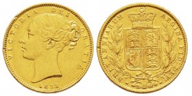 Victoria 1837-1901
Sovereign, London, 1853, AU 7.94 g. WW incuse
Ref : March 36F
Conservation : TTB