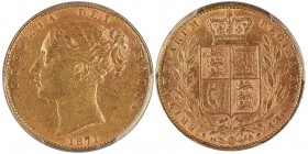 Victoria 1837-1901
Sovereign, London, 1871, AU 7.98 g., die number 1
Ref : March 55a (R5), Spink 3853b, 
Conservation : PCGS AU53. Rarissime