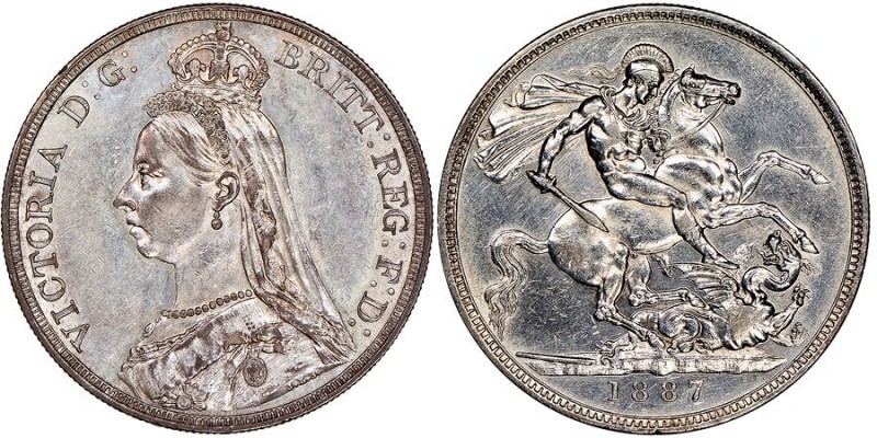 Victoria 1837-1901
Crown, 1887, AG 28.28 g.
Ref : Seaby 3921 , KM#674
Conservati...