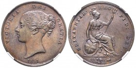 Victoria 1837-1901
Penny, 1851, Cu 19.03 g.
Ref : Seaby 3948, KM#739
Conservation : NGC MS 63+ BN