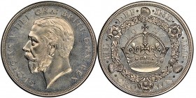 George V 1910-1936 
Crown, 1927, AG 28.38 g. reeded edge 
Ref : Seaby 4036, KM#834, 
Conservation : NGC PROOF 64
