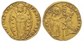 Achaia
Roberto D'Angio, Tarente 1346-1364 
Imitation d'un Zecchino, ND, AU 3.54 g. 
Ref : Fr. 38a
Conservation : TTB/SUP