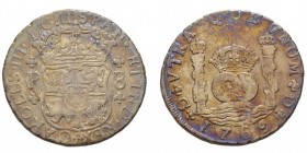 GUATEMALA
Carlos III 1759-1788
8 Reales, 1769 G-P, AG 26.65 g.
Ref : KM27.2, Cal. 818
Conservation : pr.TTB. Belle patine