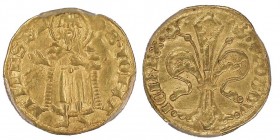 Hungary
Ludwig I the Great 1342-1382
Gulden, imitation du florin florentin, 1342-1353, AU 3.50 g. Ref : Fr. 3, Huszar 512
Conservation : PCGS AU58. Ra...