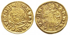 Hungary, Matthias Corvinus 1458-1490 
Gulden, Kremnitz, AU 3.55 g. Ref : Fr. 22, Huszar 680 Conservation : Superbe