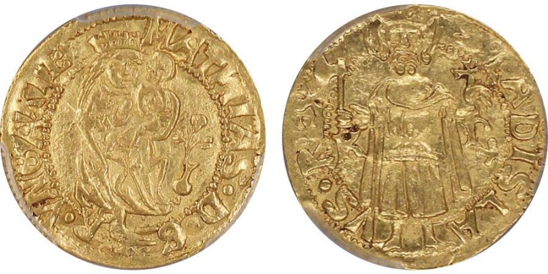 Hungary, Matthias Corvinus 1458-1490 
Gulden, Körmöcbánya (Kremnica), AU 3.47...