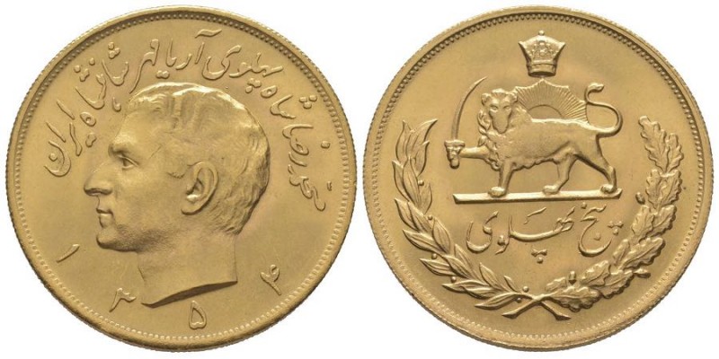 IRAN
Muhammad Reza Pahlavi Shah SH 1320-1358 (1941-1979)
5 Pahlavi, SH1354 (1975...