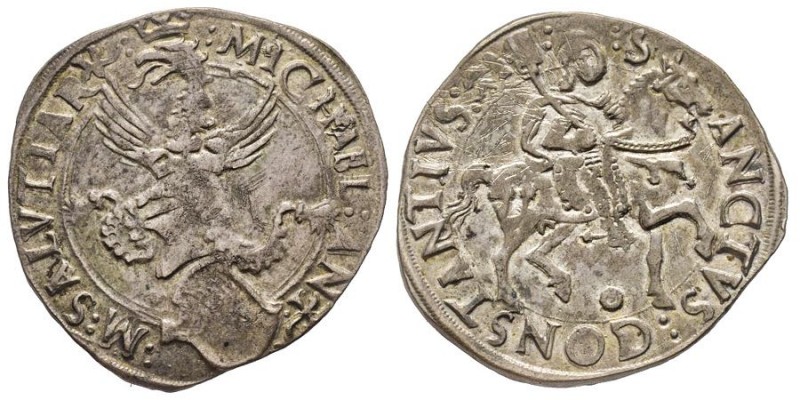CARMAGNOLA
Michele Antonio di Saluzzo 1504-1528
Cornuto, AG 5.60 g.
Ref : MIR 14...