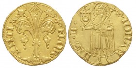 FIRENZE Simone di Antonio di Jacopo Canigiani
Fiorino d'oro, 1436, I semestre, stemma Canigiani, AU 3.52 g.
Ref : MIR 24/3, Bernocchi 2572, CNI 114
Co...