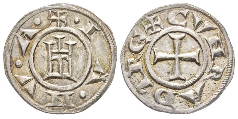 GENOVA
Repubblica 1139-1339 
Grosso da 6 denari imperiali, AG 1.67 g. 
Ref : MIR...