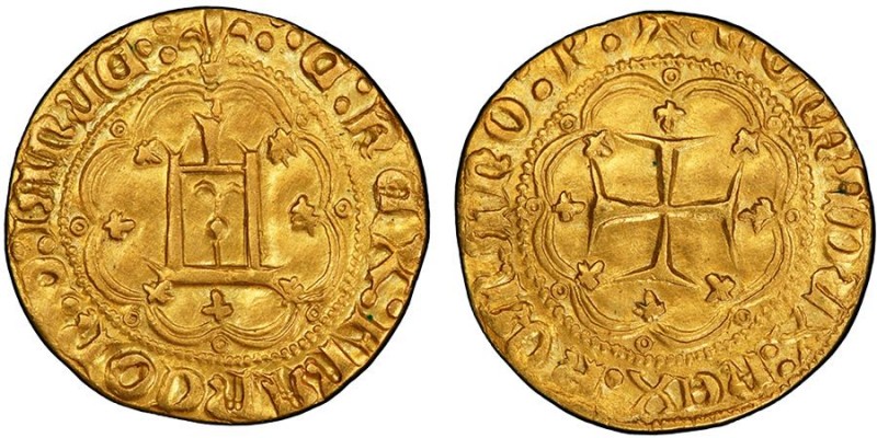 GENOVA
Charles VII, Seigneur de Gênes 1458-1461
Ducato, AU 3.45 g.
Ref : MIR 97 ...
