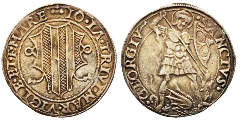 MESOCCO
Gian Giacomo Trivulzio 1487-1518
Grosso da 6 soldi, AG 3.56 g. 
Ref : MI...