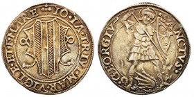 MESOCCO
Gian Giacomo Trivulzio 1487-1518
Grosso da 6 soldi, AG 3.56 g. 
Ref : MIR 982, CNI 68
Conservation : Superbe. Rare