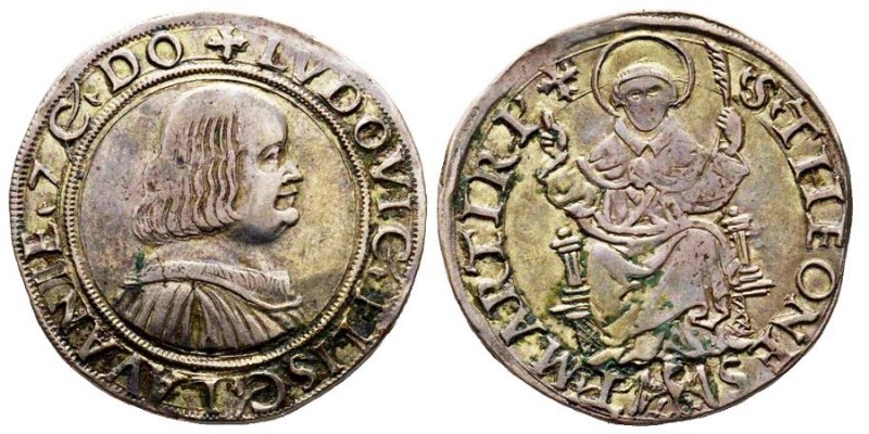 MESSERANO
Ludovico II Fieschi 1528-1532
Testone, AG 9.51 g.
Ref : MIR 691 (R), C...