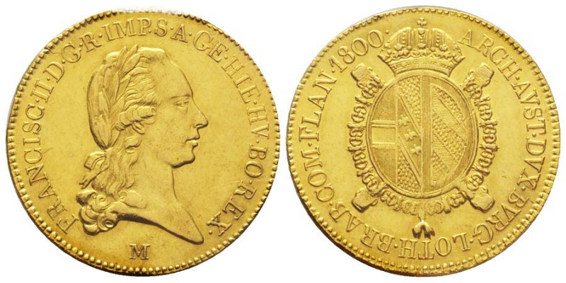 MILANO Francesco II d'Asburgo 1799-1800
Sovrana, 1800 M, AU 11.33 g.
Ref : MIR 4...