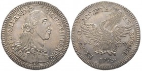 PALERMO
Ferdinando III 1759-1815 (Re di Sicilia) 
30 Tari, Palermo, 1793, AG 68.42 g. Ref : MIR 598/1, Dav.1422 Conservation : Superbe