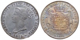 PARMA
Maria Luigia 1815-1847
5 Lire, 1815, AG 25 g.
Ref : MIR 1093/1, G. IT40 
Conservation : Superbe Exemplaire