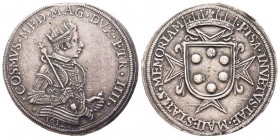 PISA
Cosimo II de' Medici 1608-1621
Tallero, 1612, AG 27.91
Ref : MIR 448/4, CNI4
Conservation : rayures sinon Superbe. Très rare