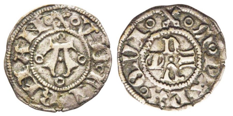 Martino V 1417-1431 (Oddone Colonna)
Bolognino, Fermo, ND, AG 1.01 g.
Avers : VB...