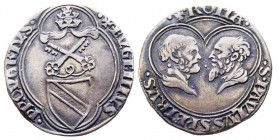 Eugenio IV 1431-1447 (Gabriel Condumer)
Mezzo Grosso, Roma, AG 1.9 g.
Avers : EVGENIVS PP QVARTVS
Revers : S PAVLVS S PETRVS ROMA
Ref : MIR 310/1 (R2)...