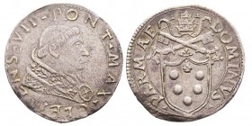 Clemente VII 1523-1534 (Giulio de Medici)
Giulio, Parma, ND, AG 3.47 g.
Ref : MIR 854/2 (R2) (questo esemplare), Munt. 119, Berman 889 
Conservation :...