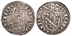 Clemente VIII 1592-1605 (Ippolito Aldobrandini)
Clementino o Giulio, Avignon, ND, AG 3.37 g.
Ref : MIR 1481/1 (R), Munt. 103, Berman 1510
Conservation...