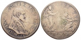 Innocenzo X 1644-1655 (Giovanni Battista Pamphilj)
Piastra, Roma, AN II, AG 31.33 g.
Ref : Munt. 13, Berman 1814
Conservation : TB-TTB. Rare