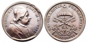 Benedetto XIV 1740-1758 (Prospero Lambertini)
Medaglia in bronzo, Premio agli ufficiali della zecca, 1747, AE 13.96 g. 33.13 mm Opus Hamerani
Avers : ...