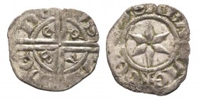 Amedeo V 1285-1323
Denaro piccolo di Piemonte o Viennese, ND, Mi 0.51 g.
Ref : MIR 51e (R), Sim. 6, Biaggi 43c
Conservation : TTB+. Rare