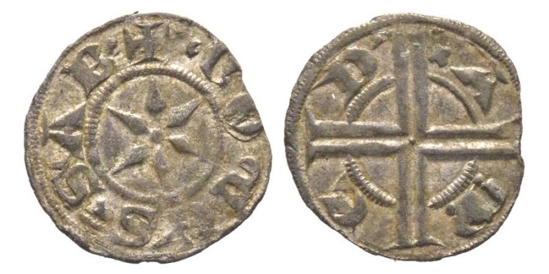 Amedeo V 1285-1323
Obolo di Piemonte, ND, Susa o Avigliana, Mi 0.30 g.
Ref : MIR...