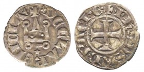 Filippo d'Acaia 1297-1334
Denaro tornese, AG 0.87 g.
Ref : MIR 12, Sim 11 m
Conservation : Superbe
Successivamente alla Quarta Crociata fu coniata in ...