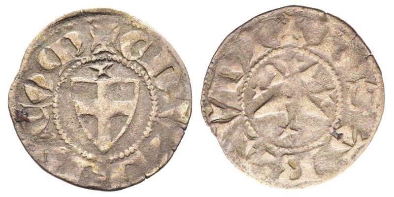 Edoardo 1323-1329 
Forte, S. Maurizio (?), ND, AG 1.05 g. 
Ref : MIR 53a (R), Si...