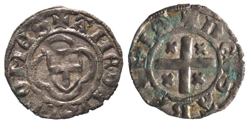Amedeo VIII Conte 1391-1416
Obolo di Bianchetto, II Tipo, Chambéry ou Nyon, Mi 0...