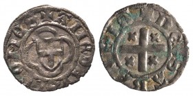 Amedeo VIII Conte 1391-1416
Obolo di Bianchetto, II Tipo, Chambéry ou Nyon, Mi 0.84 g.
Ref : MIR 128e, Sim.26, Biaggi 115e
Conservation : presque Supe...