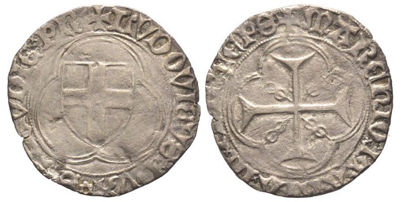 Ludovico 1440-1465
Doppio Bianco, atelier inconnu, ND, AG 2.5 g. 
Ref : MIR 161b...