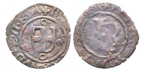 Carlo II 1504-1553
Forte di Savoia, III Tipo, Bourg?, ND, Mi 0.58 g.
Ref : MIR 432 (R10), Sim. -, Biaggi -
Conservation : B-TB. Rarissime